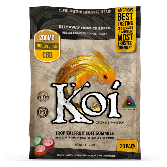 KOI CBD - Tropical Fruit CBD Gummies