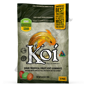 KOI CBD - Sour Tropical Fruit CBD Gummies